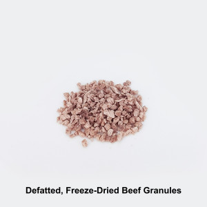 Fat-Free, Freeze-Dried Beef Granules, for Chopped meat broth